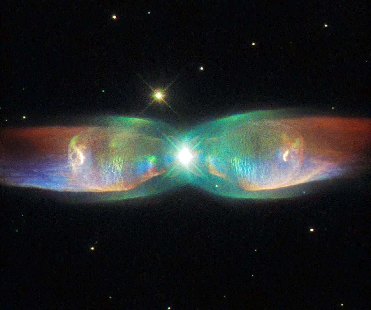 Nébuleuse aux jets jumeaux, photographie d'archives