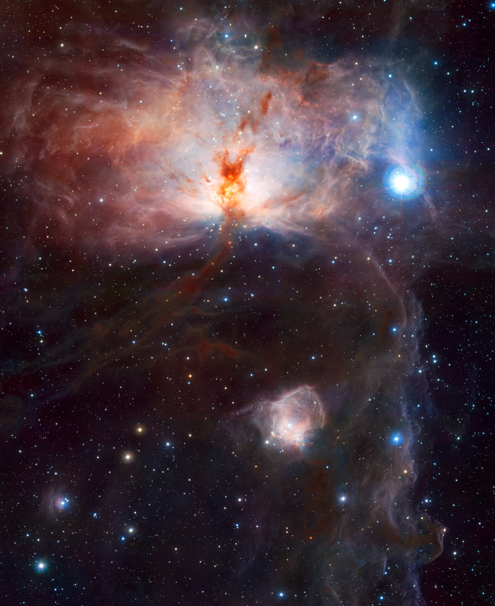 Flame Nebula, archival photograph