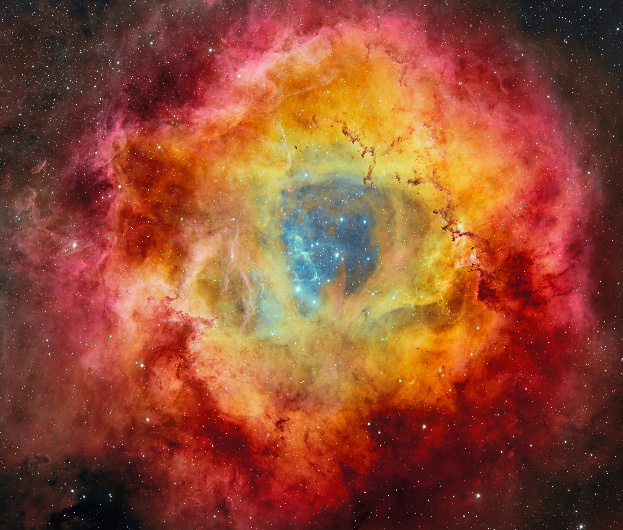 Nébuleuse de la Rosette, photographie d'archives