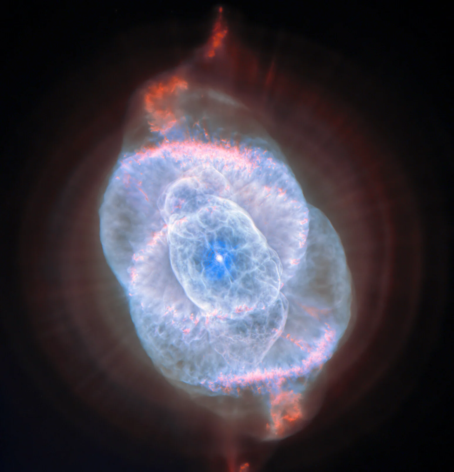 Cat's Eye Nebula, archival photograph