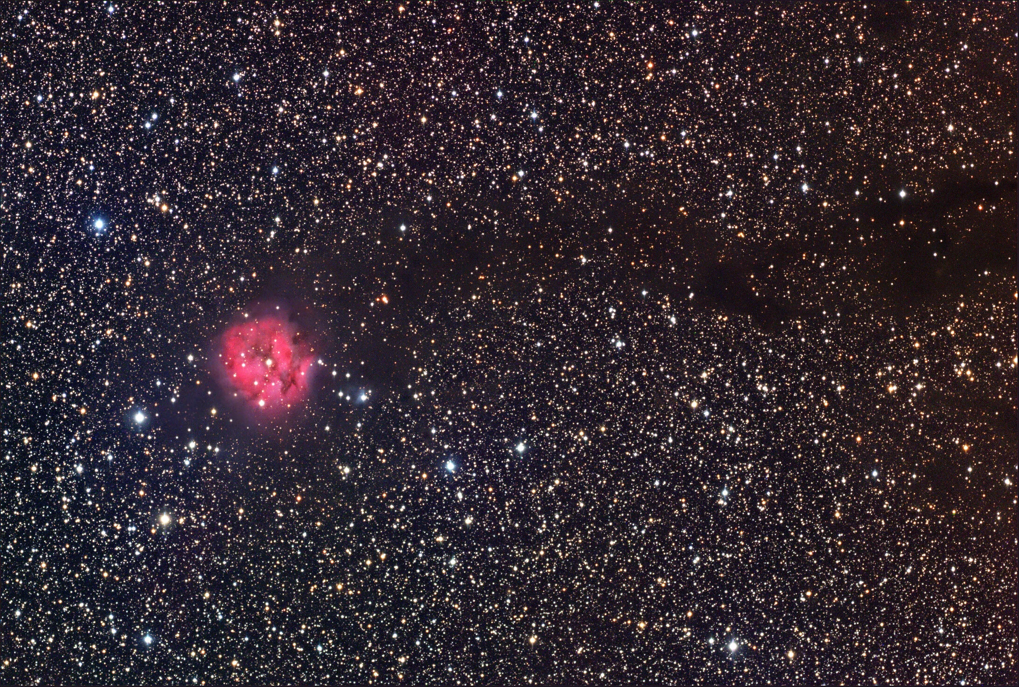 Cocoon Nebula, archival photograph
