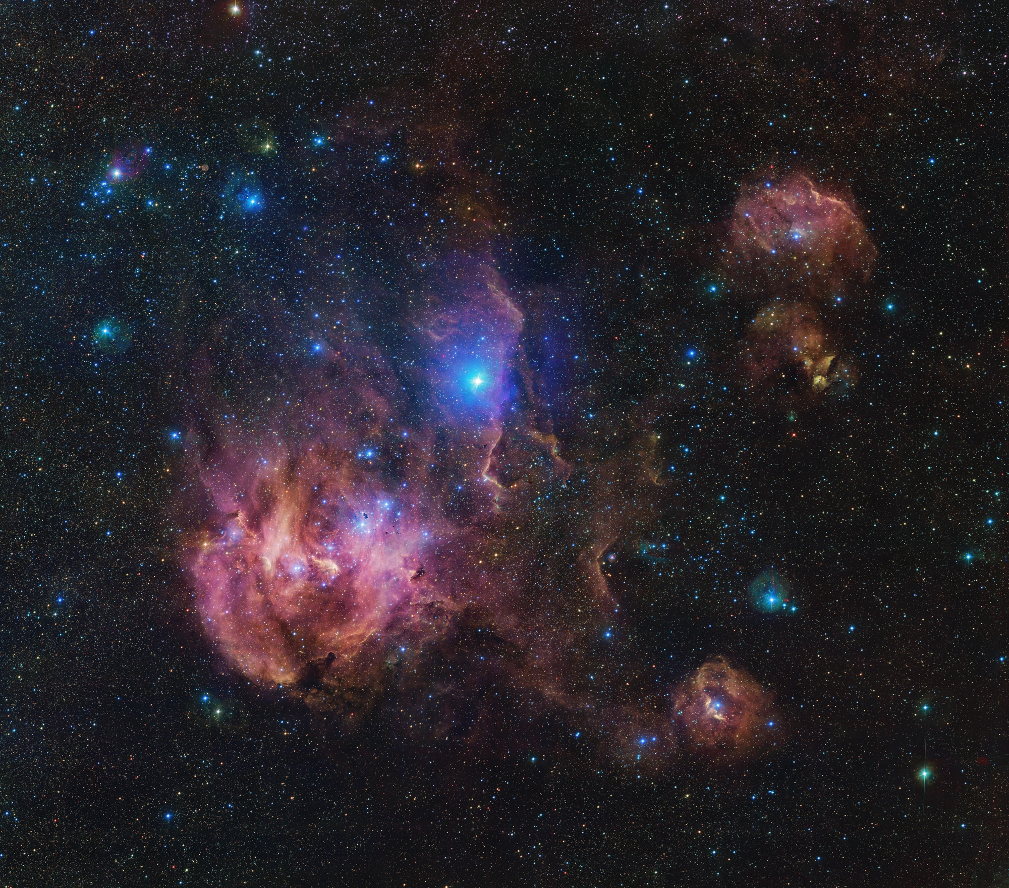 Running Chicken Nebula, archival photograph