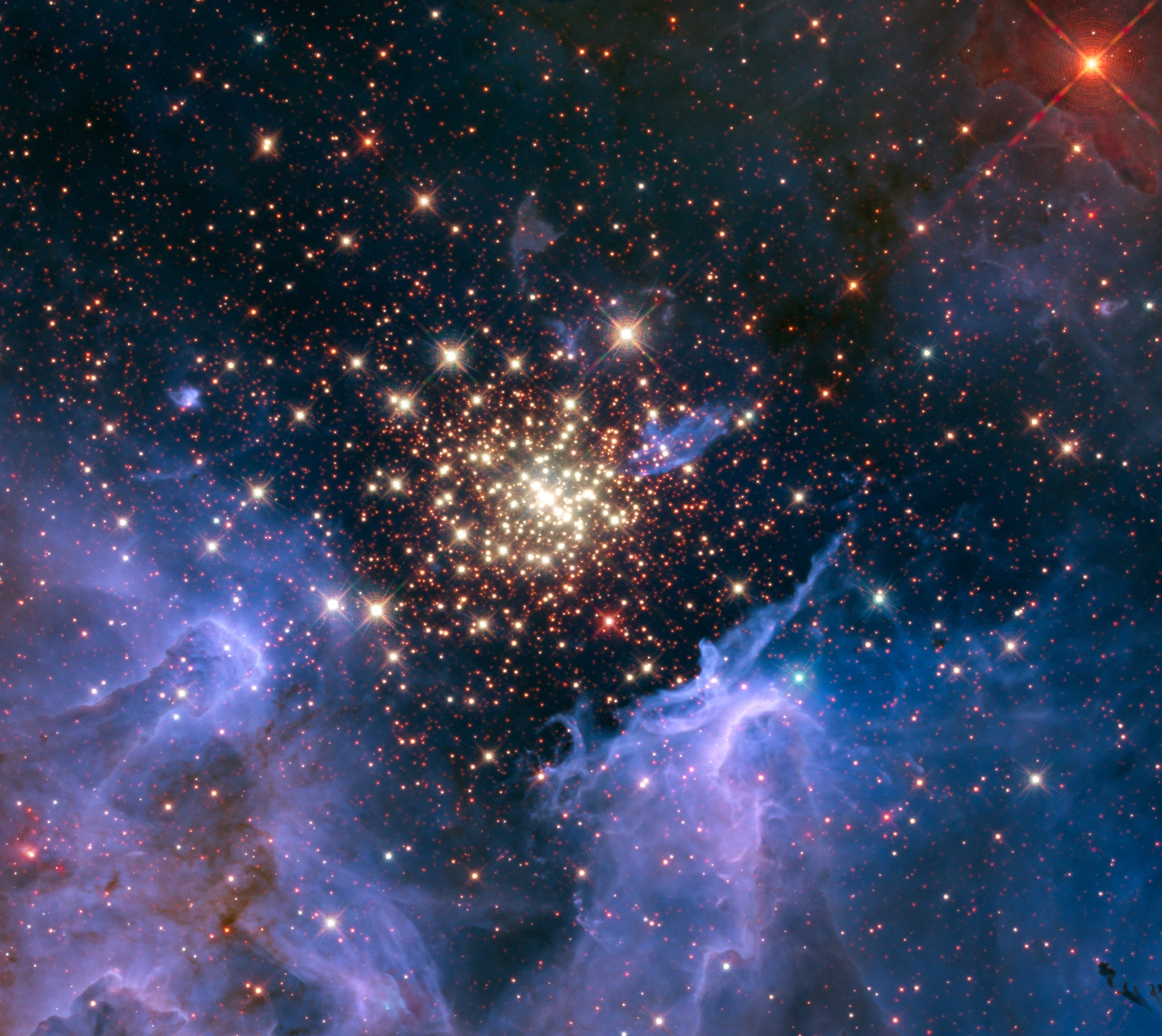 Région NGC 3603, photographie d'archives