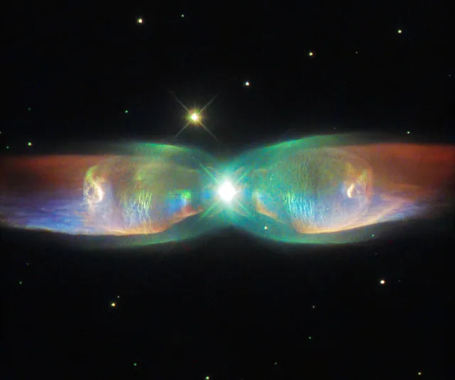 Nébuleuse aux jets jumeaux, photographie d'archives